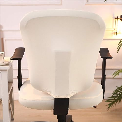 Miniatura 4 de Jinzio - Funda para silla de oficina de computadora Funda protectora dividida y elástica de poliéster universal de para silla de oficina
