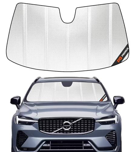 Pigenius Windshield Sun Shade for Volvo XC60 2018-2026. Reflective Aluminum Film Front Window...