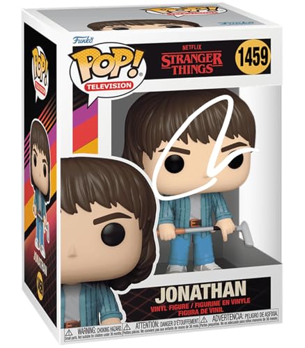 Charlie Heaton Jonathan Byers with Golf Club #1459 Stranger Things Season 4 Facsimile Signed Reprint Laser Autographed Funko POP! TV Figurine with Protector Case
