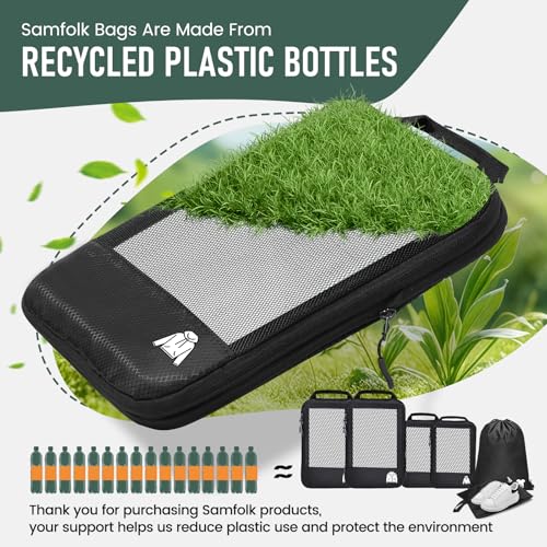 Compression Packing Cubes for Travel, Lightweight 6 Set Bags Cruise Must Haves for Luggage Carry On Suitcase and Clothes Organizer, Durable Vacation Essentials and Accessories Gifts for Women and Men - Image 5