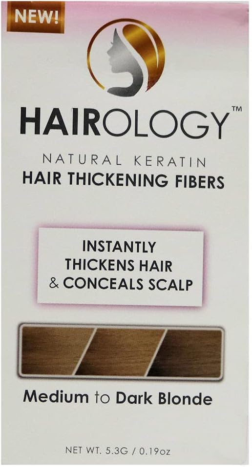 Hair Building Thickening Fibers, Blonde, 0.2 Ounce, Medium to Dark Blonde