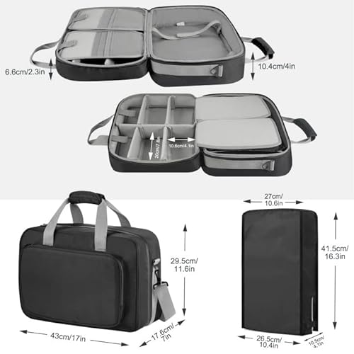 Foregoer Ps5 Travel Case, Carrying Case Travel Bag For Playstation 5 Console, Storage Bag For Games Accessories, Compatible With Ps 5 Console Controller Disk Digital Edition -- Black #TOP4