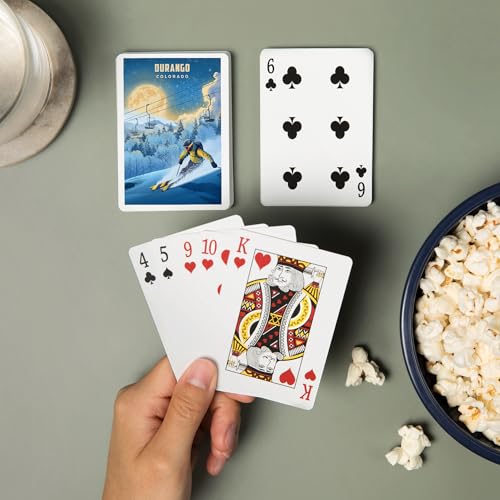 Baraja de poker Durango Colorado, 52 cartas tamaño póker miniatura 2