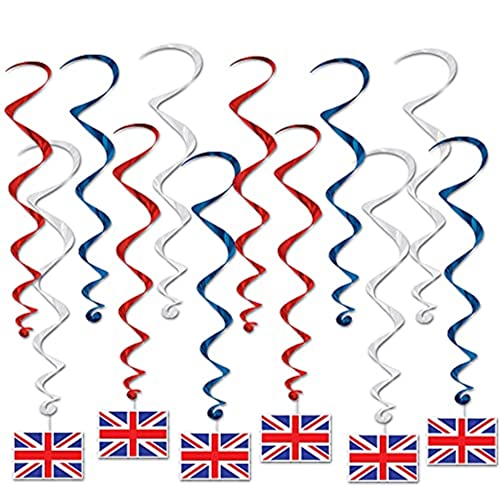 Tourbillons à suspendre drapeau britannique : la solution pour réussir votre déco de pub