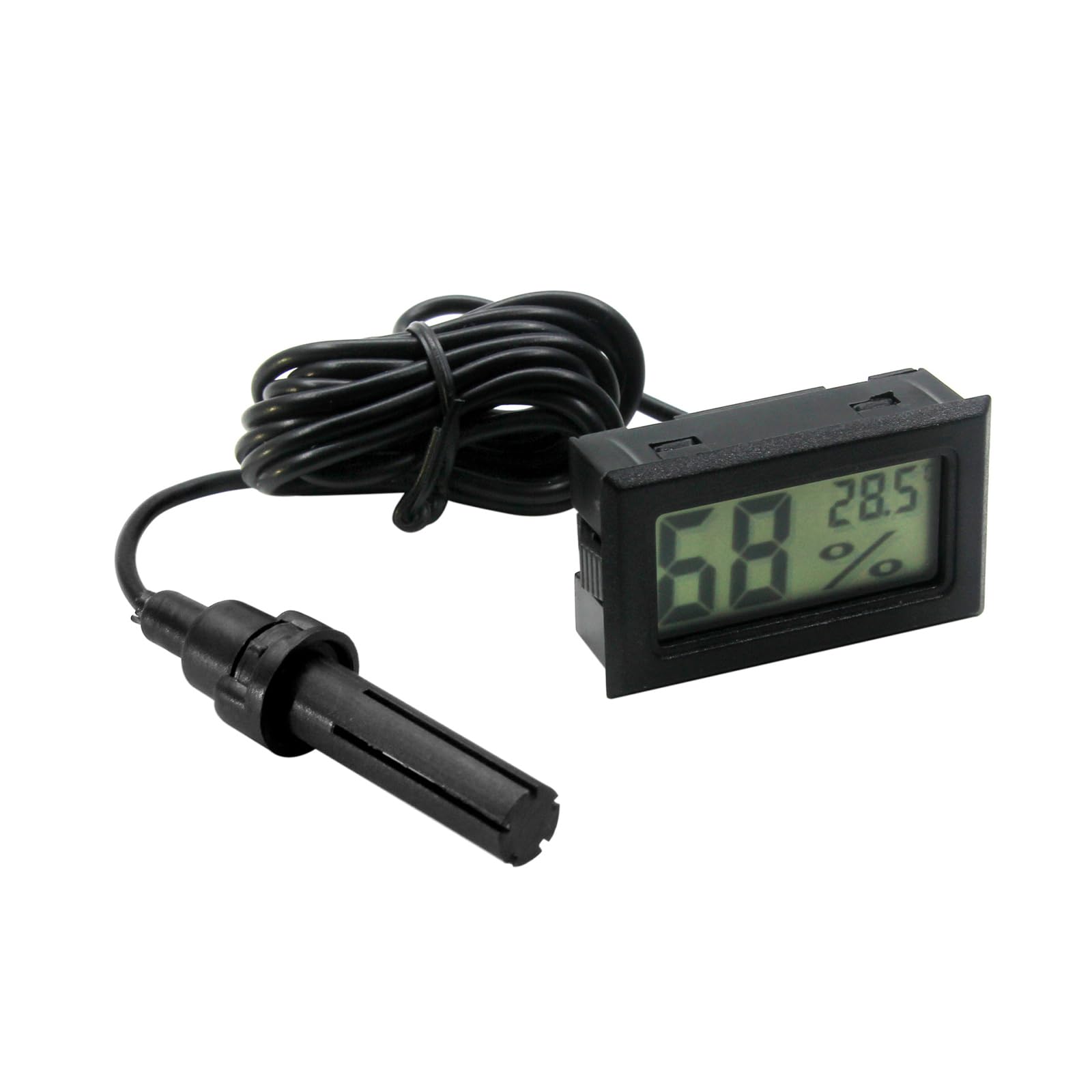Digital Thermo Hygrometer with Probe Suitable for Accurate Home Office Greenhouses Laboratories and Pet Room