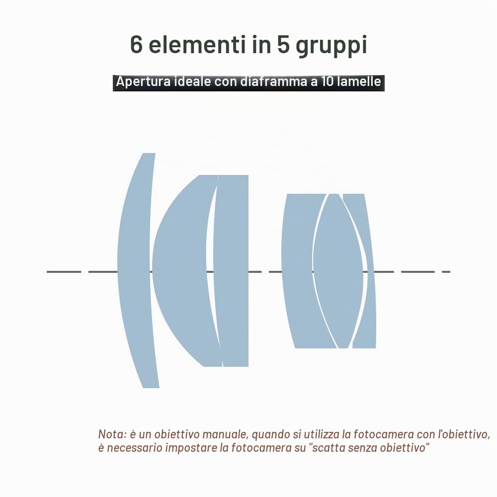 7artisans 35mm f1.2 V2.0 Obiettivo a focale fissa standard con apertura grande per Fujifilm X Mount Fotocamere mirrorless X-A1 X-A10 X-A2 X-A3 X-AT X-M1 X-M2 X-T1 X-T10 X-Pro1 X-Pro2 X-E1