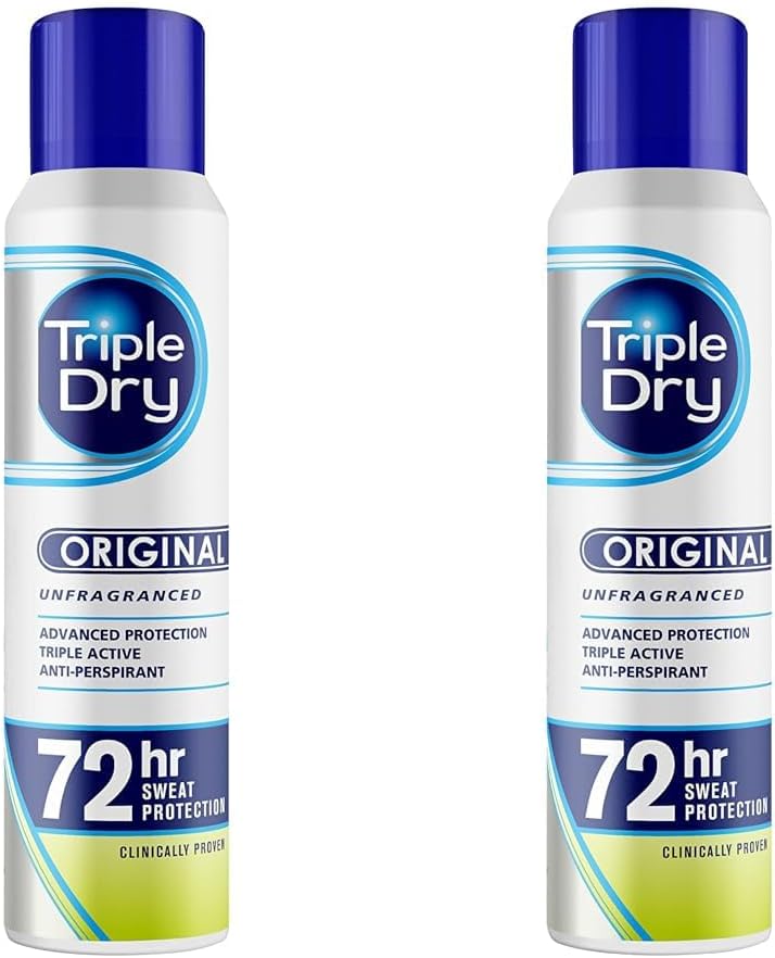 Triple Dry Original AntiPerspirant Spray 150ml 72Hour Protection