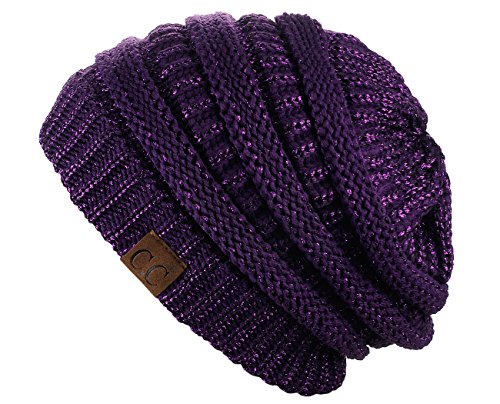 Image of Cambridge Select Thick Slouchy Knit Oversized Beanie Cap Hat