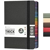 PAPERBAY A5 Hardcover Thick Notebook 500...