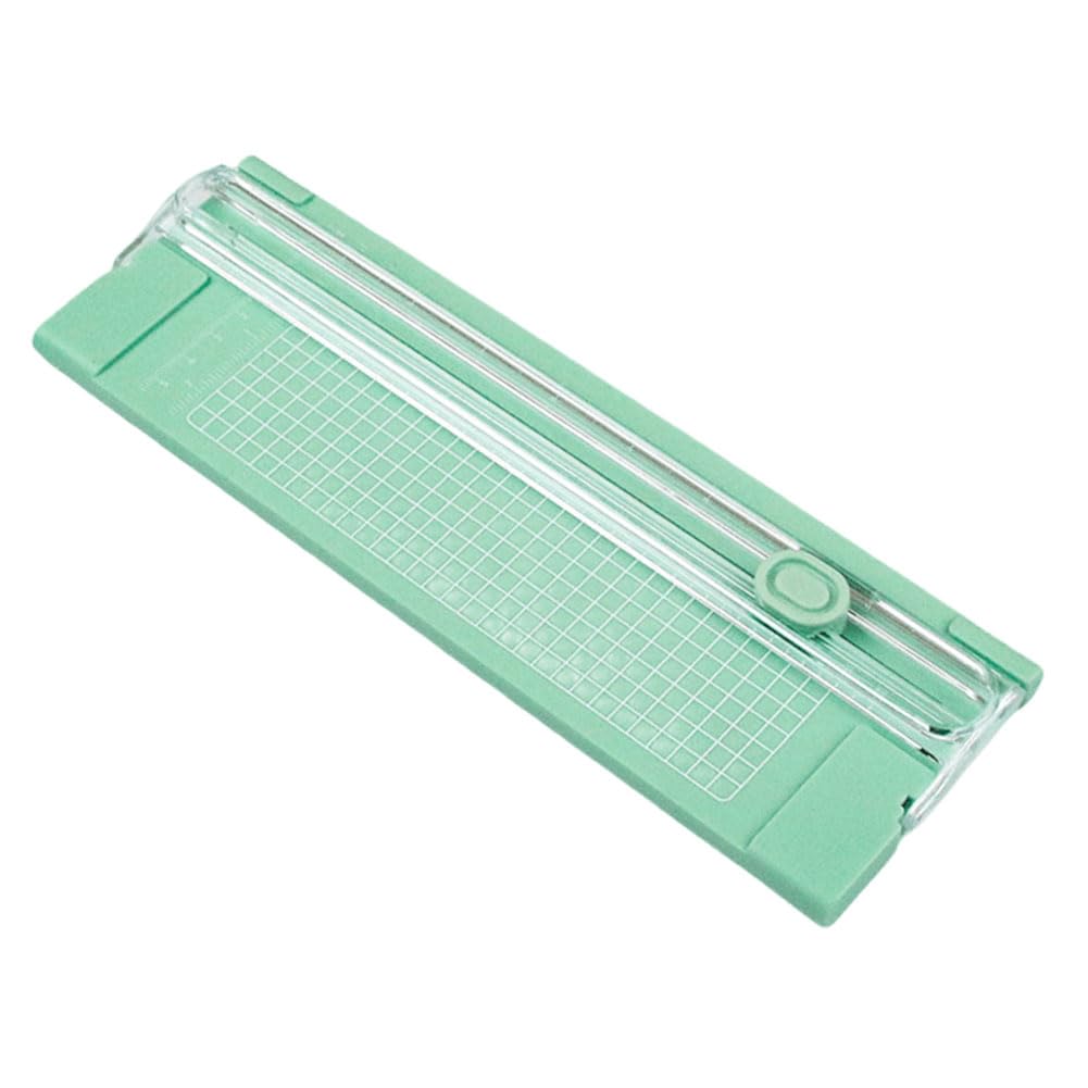 Kexpery A4 Precision Paper Photo Cutters Guillotine with Pull-Out Ruler Photo Labels Paper Cutting Tool Small A4 Paper Cutting Machine School Home Stationery (E)