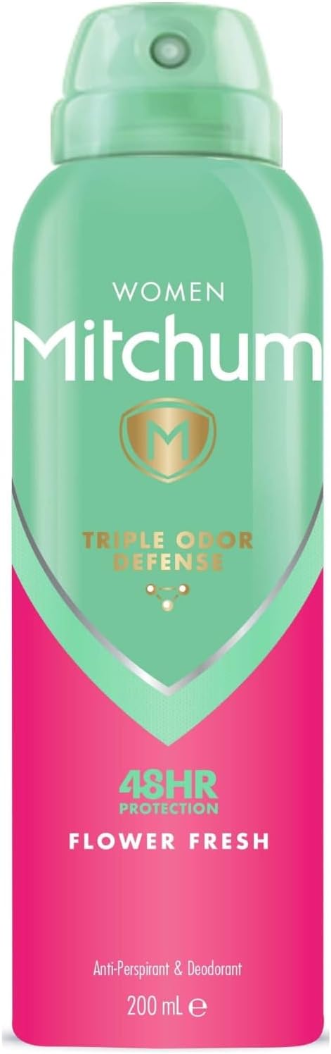 Mitchum Women Triple Odor Defense 48HR Protection Flower Fresh Antiperspirant & Deodorant 200 ml