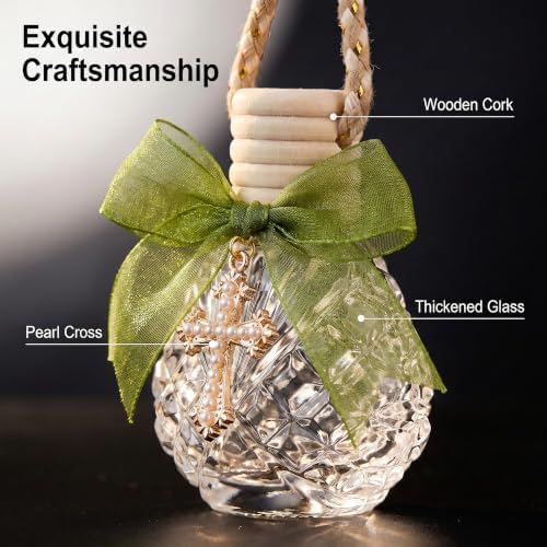 12Pcs Holy Water Bottles Baptism Favors Catholic Gifts (GREEN) — 사진 4