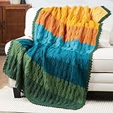 Herrschners Rustling Leaves Throw Crochet Kit