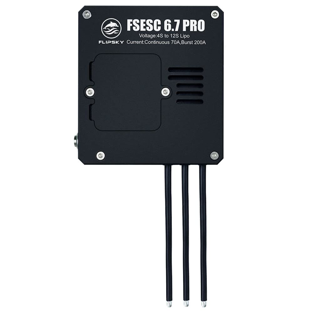 FLPSKY Brushless Motor FSESC 6.7 Pro Based Upon VESC6 with Aluminum Case Power Button for Electric Surfboard Electronic Speed Controller 60a 60v 12s