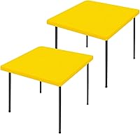 Vista 39 de Paquete de 2 manteles rectangulares de elastano de 4 pies, elásticos y ajustables para pícnic, cubierta de mesa de patio elástica y lavable
