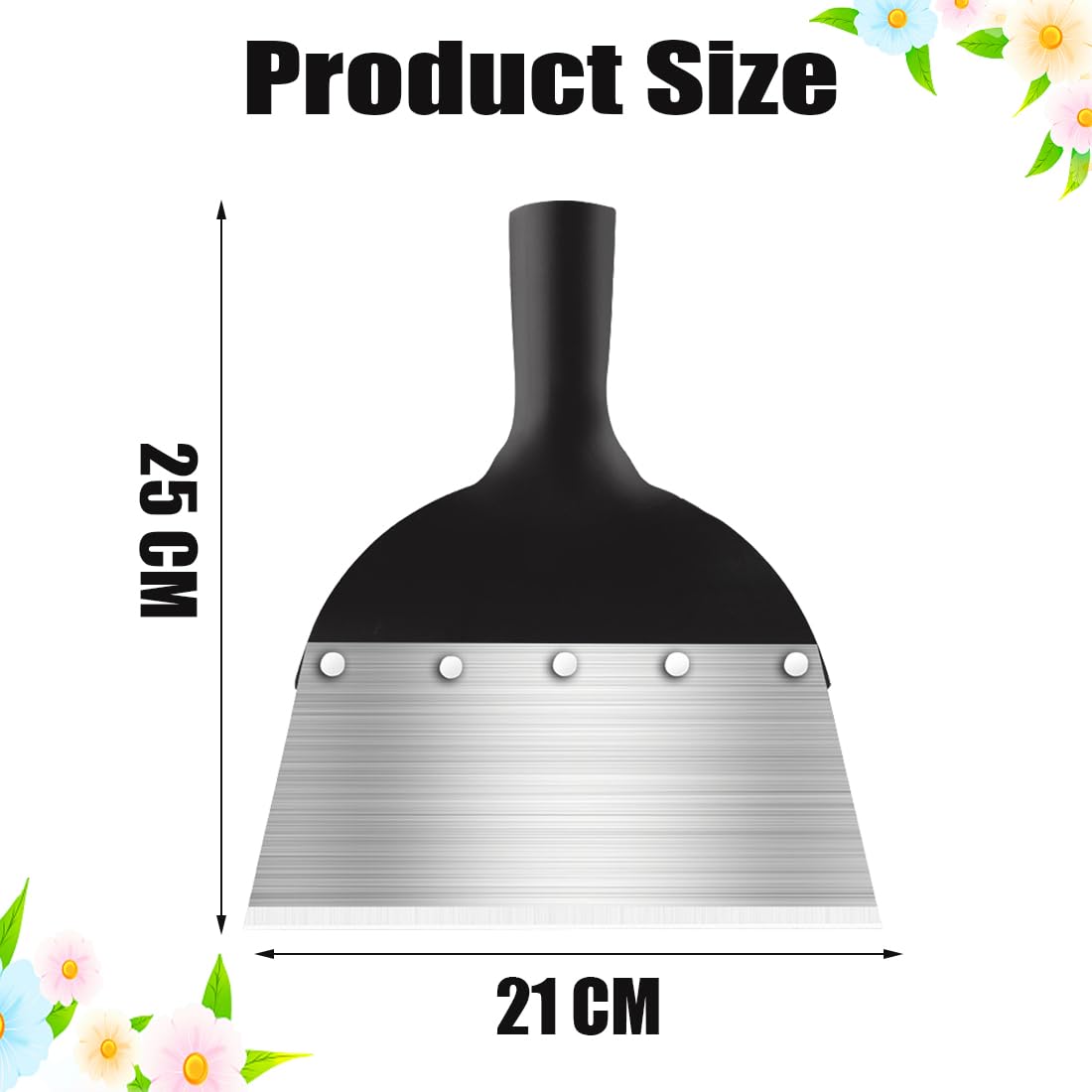 Pala Da Giardino GBKDQQ Multifunzionale - Acciaio Al Manganese 21 Cm, Per Diserbo E Pulizia Esterna - Foto 13