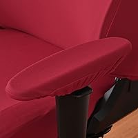 Vista 5 de DECHOUS 1 juego de fundas elásticas y lavables para silla de computadora, fundas protectoras para silla de oficina, protector para silla giratoria