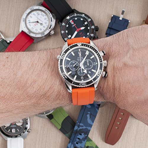 Image of StrapHabit Quick Release Rubber Watch Strap Band FKM 20mm 22mm 24mm