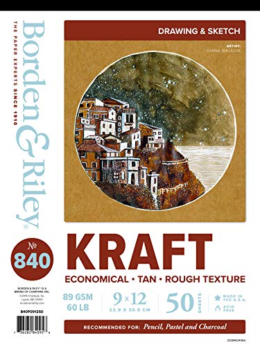 Bloc papier kraft Borden & Riley pour réussir vos croquis texturés