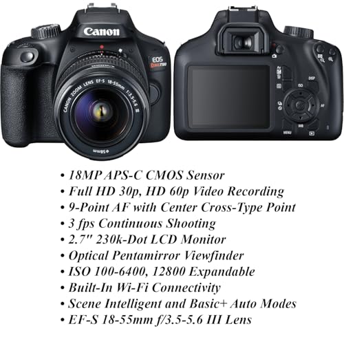 Canon EOS Rebel T100 con lentes y accesorio profesional miniatura 2