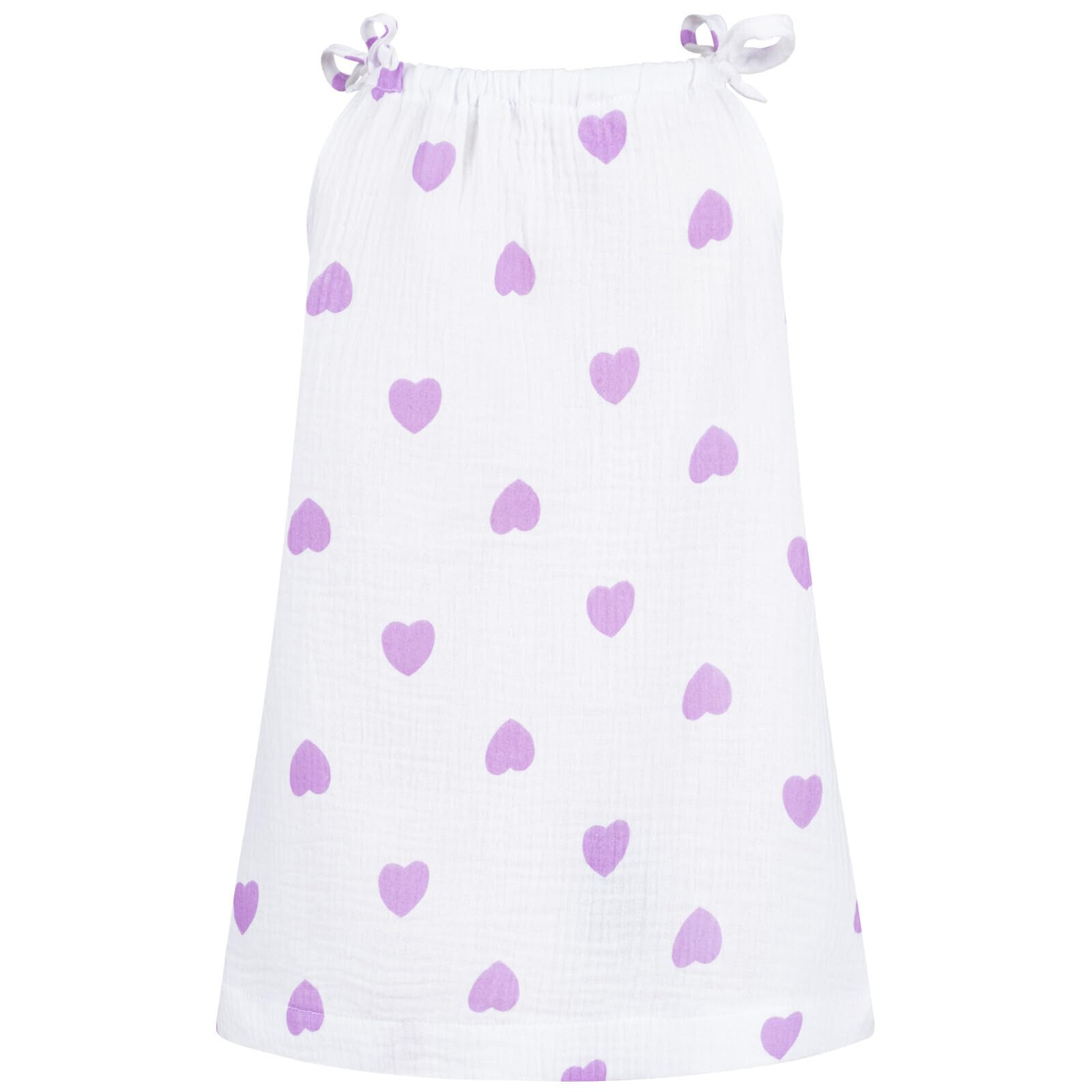 Baby Mädchen Musselin Kleid Trägerkleid Sommerkleid Uni