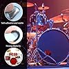 30 Pcs Drum Dampeners Round Gel Drum Pads Soft Silicone Damper Pads Transparent Drum Mute Pads Multicolored Drum Sound Dampening for Cymbals Tone Control Your Drum Head #2