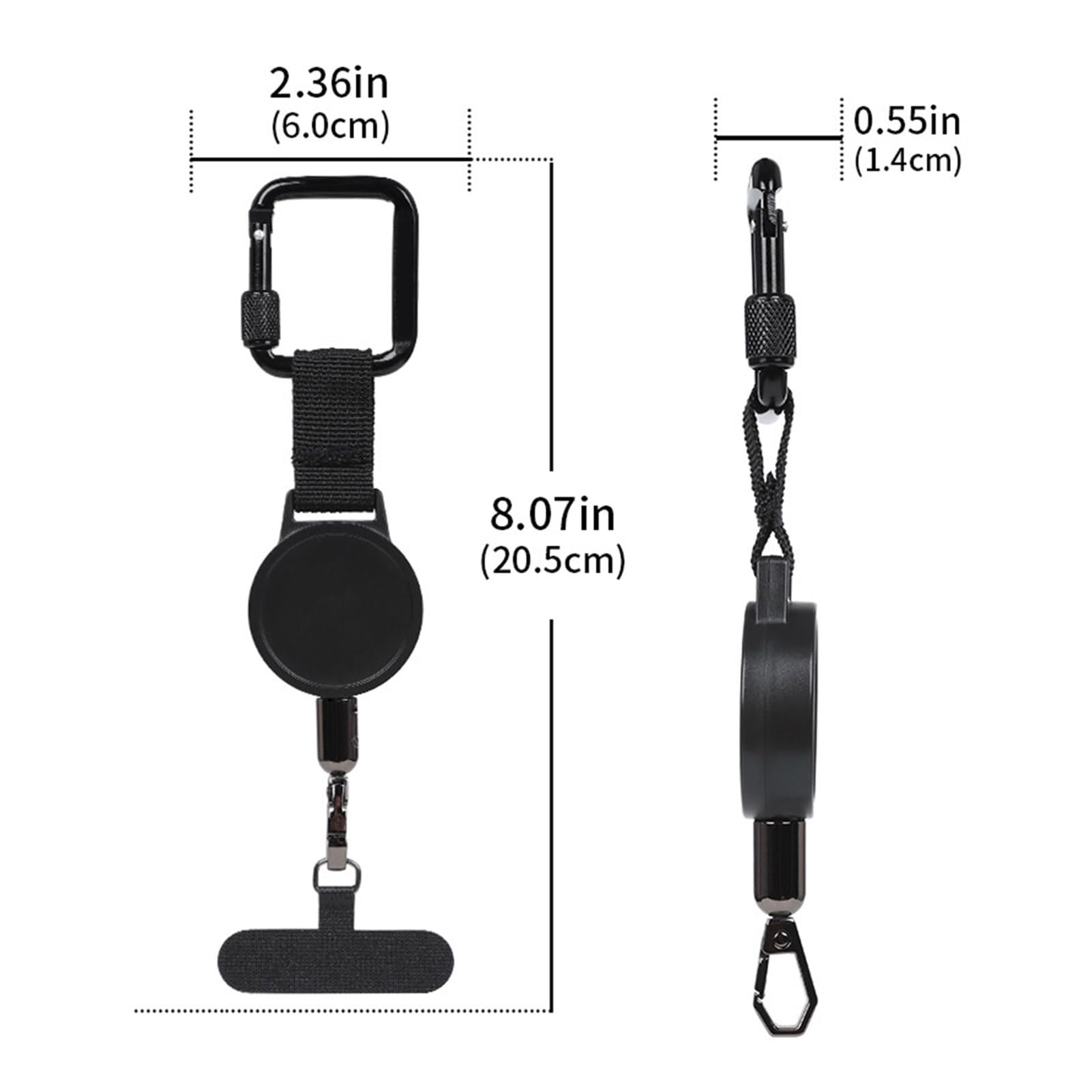 Best Airplane Gadgets Ominia Retractable Phone Tether Lanyard: Anti-Theft Retractable  Cellphone Lanyard With Universal Cellphone Tether Cord Wrist & Finger Strap  Phone Cord Tabs Phone Tether Anti Theft