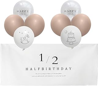 ハーフバースデー 飾り付け セット バースデー タペストリー バルーン 1/2 誕生日 お祝い ハーフ誕生日 記念日 女の子 男の子 パーティーデコレーション タペストリー