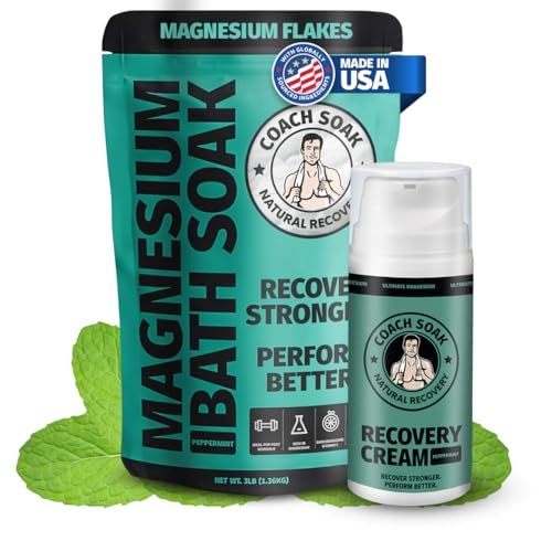 Coach Soak Magnesium Bath Soak &amp; Magnesium Lotion Set - Mint &amp; Eucalyptus