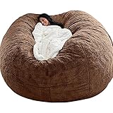 Amplia aplicación: este puf gigante para adultos es muy adecuado para uso en interiores y exteriores, adecuado para adultos y niños, y tiene diferentes tamaños. Es una opción ideal para el ocio al aire libre. Se puede utilizar como sustituto de las tumbonas, o como salón, dormitorio, etc. Camas y sillas en salas de juegos, dormitorios, etc.