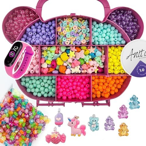Kit Para Montar Pulseira Com Letras 1.600 Peças Artesanato Miçang...