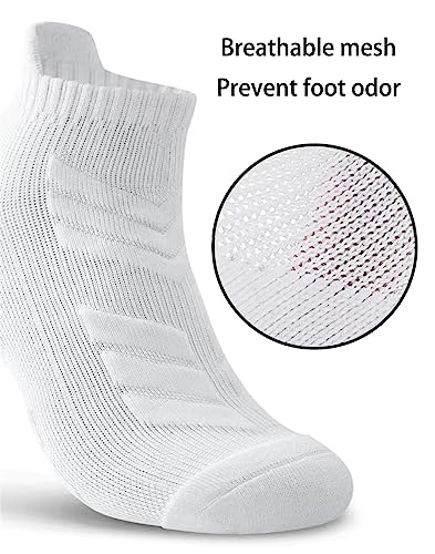 UAngLI Girls Basketball Socks 10-12 Years Old, 5 Pairs Anti Odor Socks, Running Breathable Socks, Socks for Low Top Sneakers4