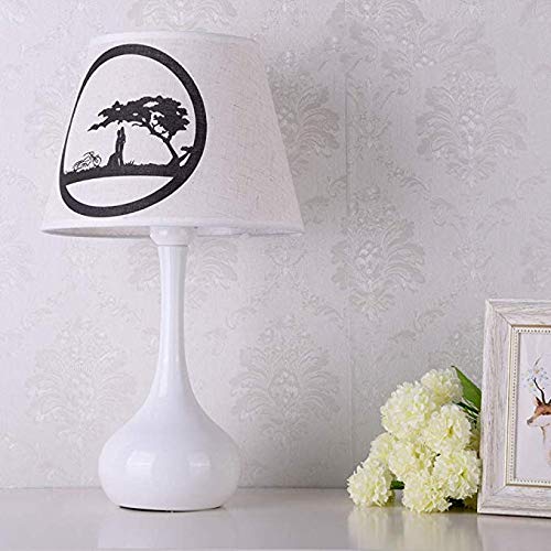 Lampe de table américaine design nordique en métal et tissu