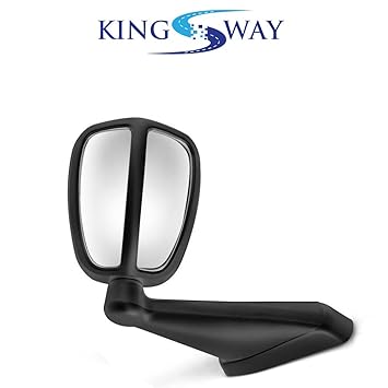 Kingsway Front Fender SUV Wide Angle Mirror for Tata Safari Storme (Black, Left Side)