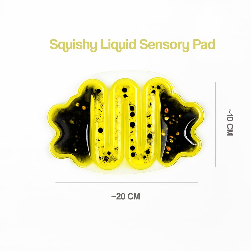 Image of Abley's Squishy Sensory Toy, Capillary Goo Toy with Glitter, Squeeze Stress Relief, Liquid Motion Fidget, Engaging & Calming (Black)