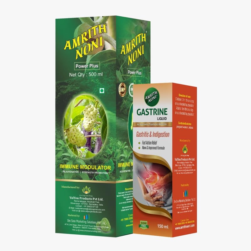 Amrith Noni Power Plus 500ml + Gastrine 150ml - Organic Noni Fruit Juice for Strengthening Immunity & Improved Digestion, Appetite, and Alleviating Stomach Discomfort (B0D9H6V9KP) Amazon Price History, Amazon Price Tracker