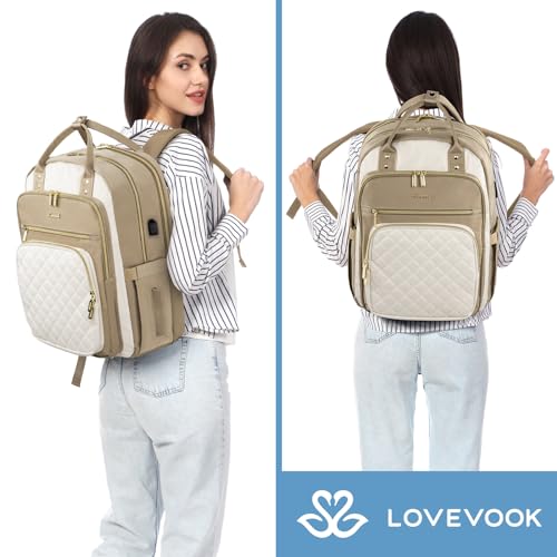 Image of LOVEVOOK Laptop Backpack for Women with Laptop Compartment,Fits 17 inch Laptop