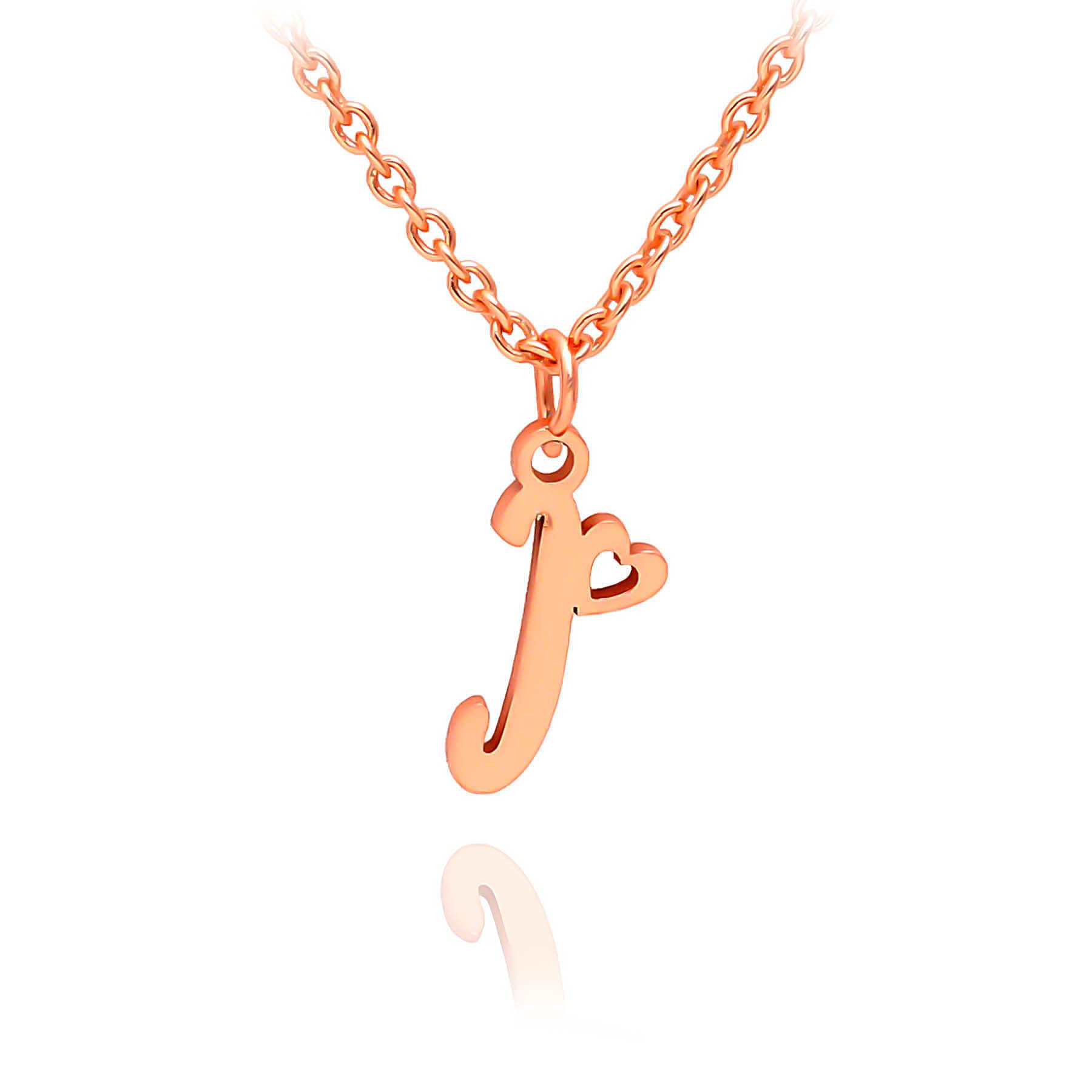 RoiDes Arts Initial Heart Rose Gold Pendant Name Necklace,My Love Initial Heart Name Necklace, Cursive Initial Necklace, Dainty Girl Gift, Birthday Gift (I) (B0BZQ4Z98T) Amazon Price History, Amazon Price Tracker