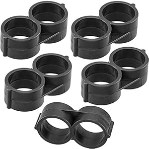 PAGOW 5 Pack Drip Irrigation Fittings, Drip Tubing End Closure Fits 1/2” Irrigation Fittings Kit Tubing, 17mm Figure 8 End 600” ID Drip Tubing
