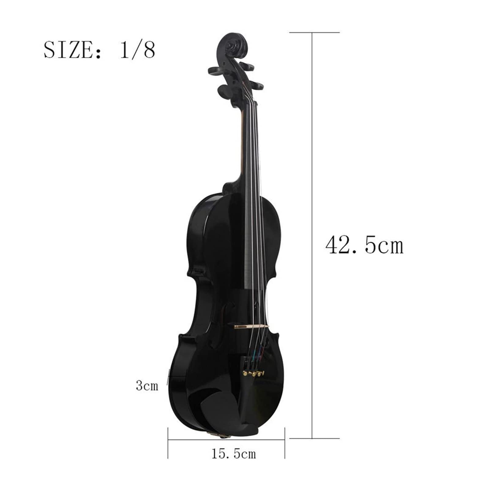 Violino 1/8 Studente In Legno Violino Violino Set Con Custodia/Regalo Di Fiocco 4 Strumenti A Corda Violino