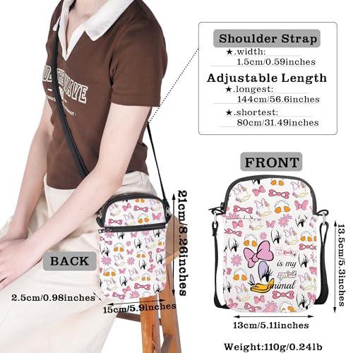CMNM Cartoon Character Fans Merch Cartoon Duck Crossbody Purse Duck Face Character Shoulder Bag Best Friend Merch4