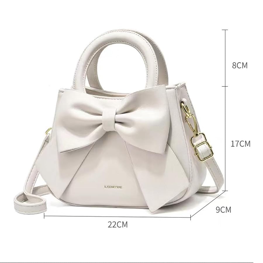 Koctaup Women's Girls Bowknot Shoulder Bag Handbag, PU