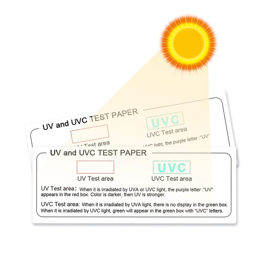 Scheda di prova UVC UV, per test, luce efficace, portatile, leggero, spazzolino da denti, disinfettante, per uso quotidiano (5)