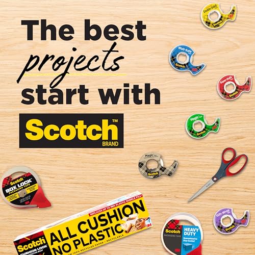 Scotch C-38 Desktop Tape Dispenser, Black, 1-Inch Core, Weighted Non-Skid Base - image 9