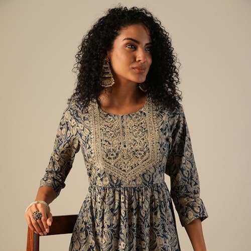 Image of Globus Women Kurta Set (GS568762 Purple S)
