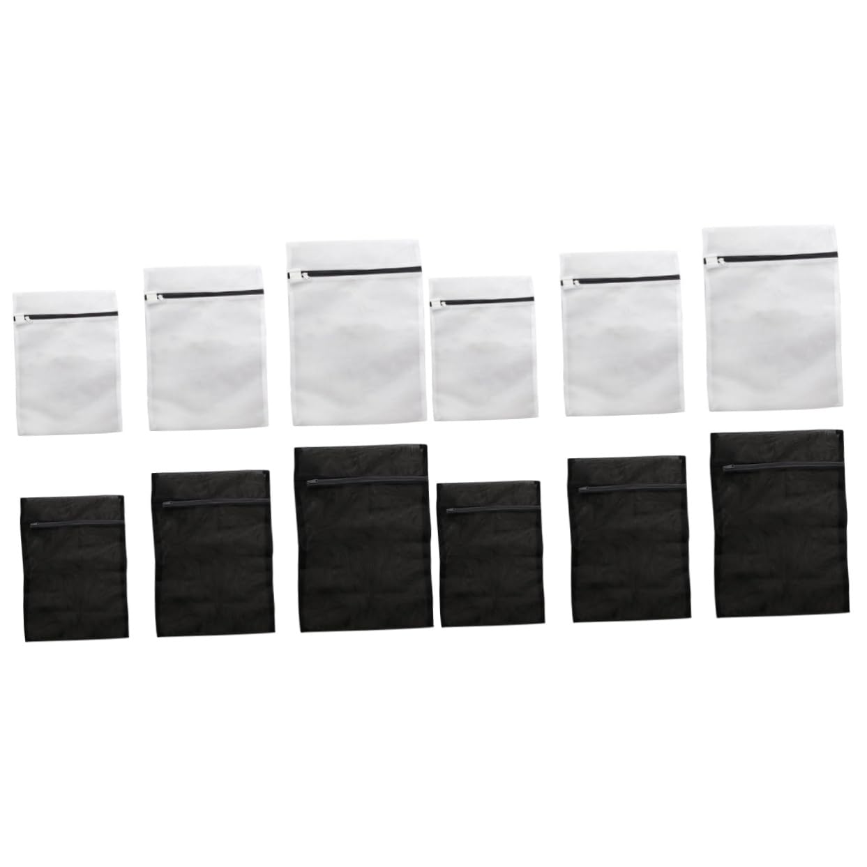 Alipis 12pezzi Sacchetti Per Bucato Rete Borse Lavaggio Multiuso Per Indumenti Delicati Per Maglioni Intimo e Biancheria Sporca Colori Nero e Bianco
