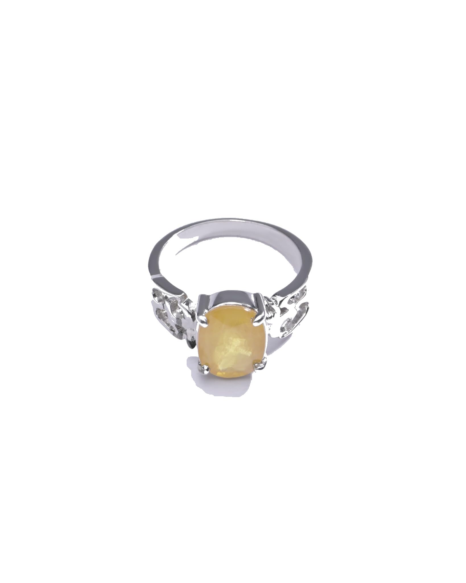 myra Vintage Yellow Sapphire (Pukhraj) Ring in 925 Sterling Silver – #1285N4-picture-2