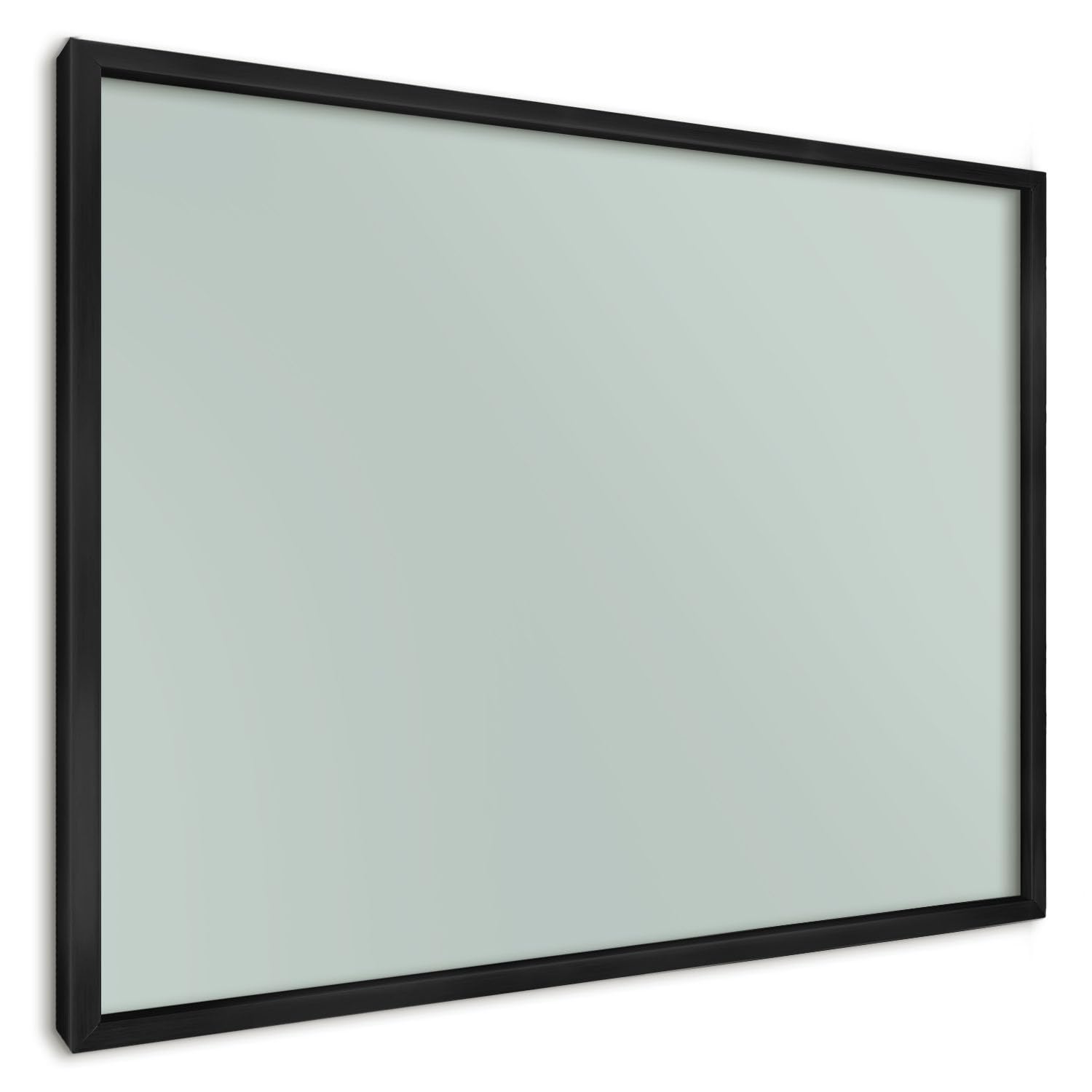Panel Magnético Informativo 70x50 cm | con Marco Negro | Menta Clara | Montaje Fácil | Pizarra de Pared | Para Restaurante y Bar | Expositor para Menú, Ofertas del Día