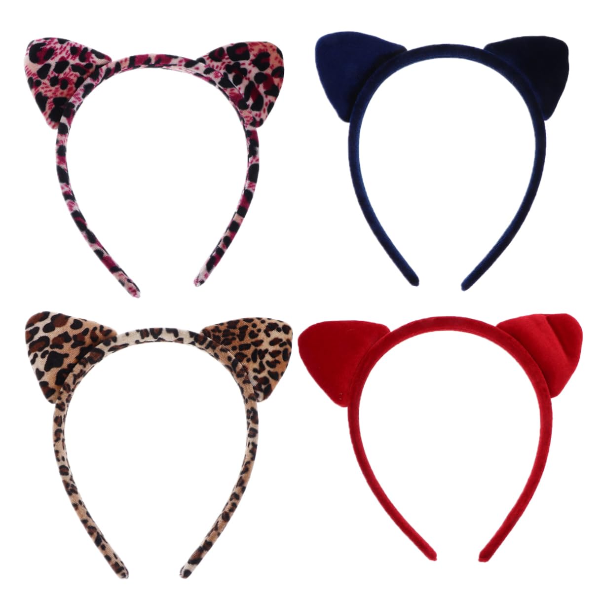 Didiseaon 12pièces Bandeau Oreilles De Chat Imprimé Pour Fête Accessoire De Et Cosplay Pour