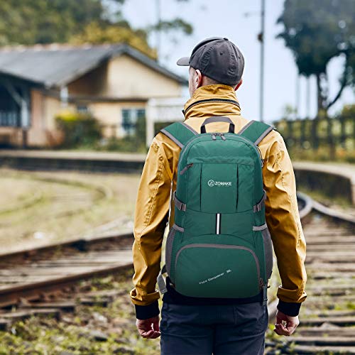 ZOMAKE Lightweight Packable Backpack 35L - Light Foldable Hiking Backpacks Water Resistant Collapsible Daypack for… - Image 8